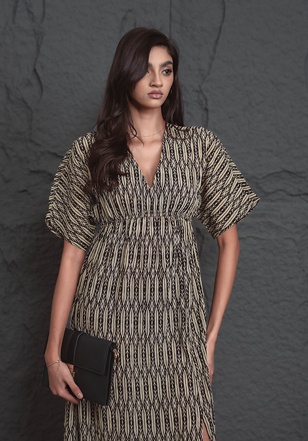 EMMY PRINTED MAXI DRESS